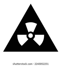 Icon of radioactive for design
