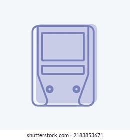 Icon Railway. suitable for education symbol. two tone style. simple design editable. design template vector. simple illustration