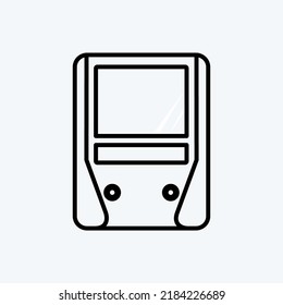 Icon Railway. suitable for education symbol. line style. simple design editable. design template vector. simple illustration