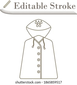 Icono De La Ropa. Diseño sencillo de Stroke modificable. Ilustración vectorial.