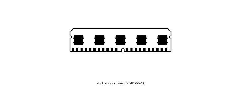 Icon RAM Random Access Memory Computer