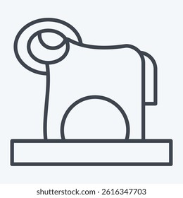 Icon RAM. related to Kazakhstan symbol. line style. design editable
