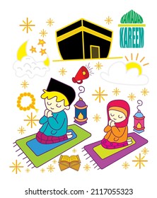 icon for ramadan and ied al fitr is mean moeslim icon and backgrond