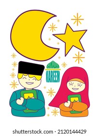 icon for ramadan and ied al fitr is mean moeslim icon and backgrond