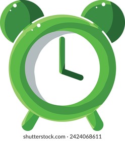 Icon of Ramadan Kareem, Eidul Fitr for Moslem celebrate. Circle 24 hours. Chronometer watch isolated icon stock vector. Alarm clock icon illustration. Clock badge color blue set. Timer basic plain.