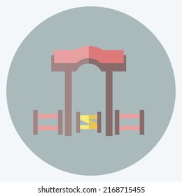Ranco de iconos. adecuado para el símbolo Wild West. estilo plano. diseño simple editable. vector de plantilla de diseño. ilustración de símbolo simple