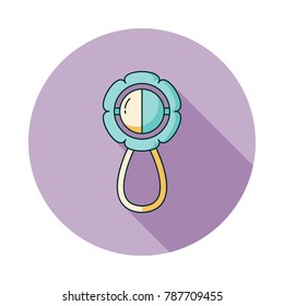 Icon rattle. Vector.