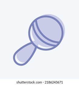 Icon Rattles. suitable for Kids symbol. two tone style. simple design editable. design template vector. simple illustration