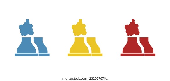 icon of reactors on a white background, vector illustration