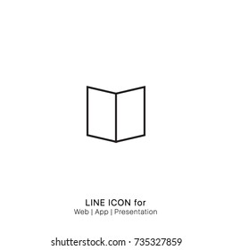 Icon read book graphic design single icon vector