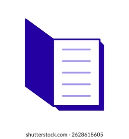 Icon a reading, isolated against a clean background.