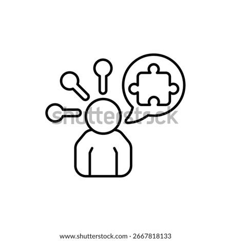 Icon a reasoning, isolated against a clean background.