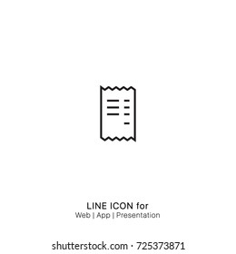 Icon receipt buy graphic design single icon vector