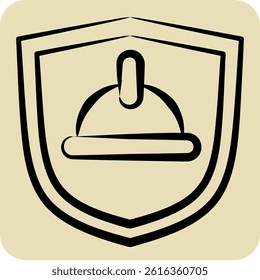 Icon Receipt. related to Civil Engineering symbol. hand drawn style. design editable