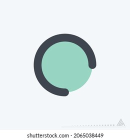 Icon Record - Color Line Cut Style - Simple illustration, Editable stroke, Design template vector, Good for prints, posters, advertisements, announcements, info graphics, etc.