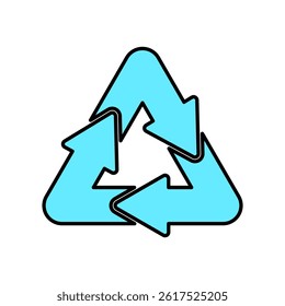 Icon a recyclable, isolated against a clean background.