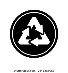 Icon a recycle, isolated against a clean background.