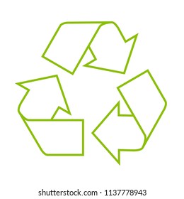 Icon of recycle symbol - residue utilization