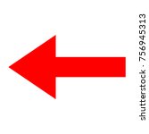 Icon red arrow direction on a white background