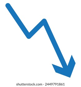 Icon red arrow direction on a white background