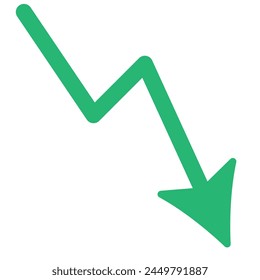 Icon red arrow direction on a white background