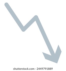 Icon red arrow direction on a white background