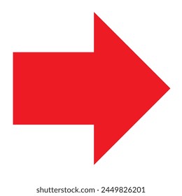 Icon red arrow direction on a white background