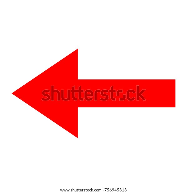 白い背景にアイコン赤い矢印の方向 のベクター画像素材 ロイヤリティフリー