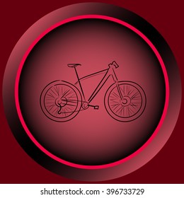 Icon with red bicycle