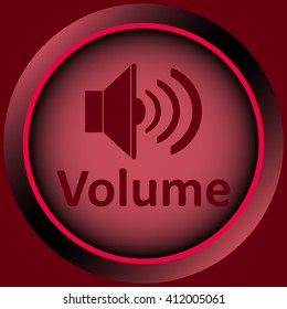 Icon red loudness