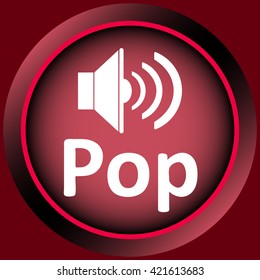 Icon red pop loudspeaker