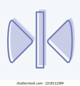 Icon Reflect. related to Graphic Design Tools symbol. two tone style. simple design editable. simple illustration. simple vector icons