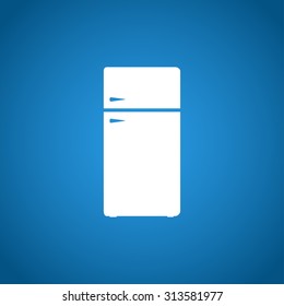 Icon of refrigerator. Flat design style eps 10