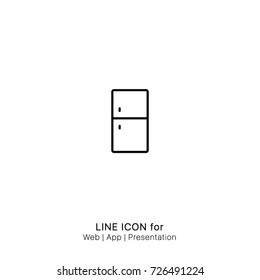 Icon Refrigerator graphic design single icon vector