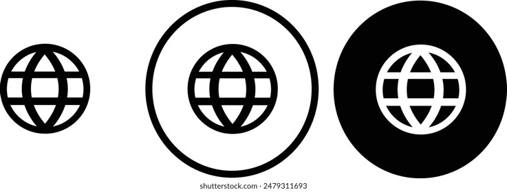 icon Regional black outline for web site design 
and mobile dark mode apps 
Vector illustration on a white background