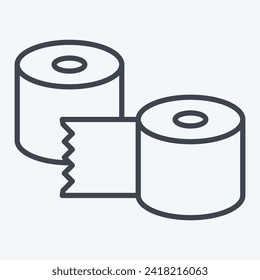 Icon Reinforcement Tapes. related to Shoemaker symbol. line style. simple design editable. simple illustration