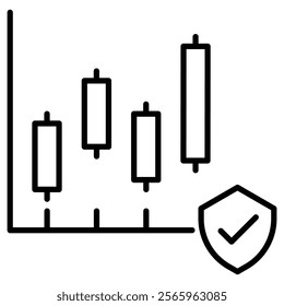 An icon related to Dividend policy. Stock holder and investor regulations. Vector editable stroke. Pixel perfect. 64 x 64