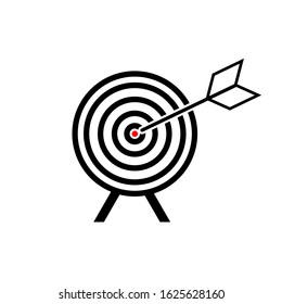 The icon is related to the target with a white background