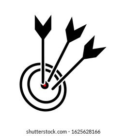 The icon is related to the target with a white background