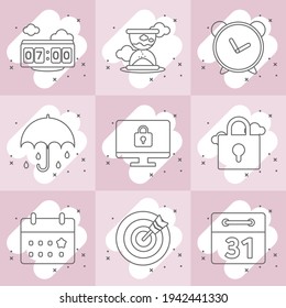 Icon related to time and date.
