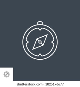 Icon. Related Vector Line Icon. Isolated on Black Background. Editable Stroke.