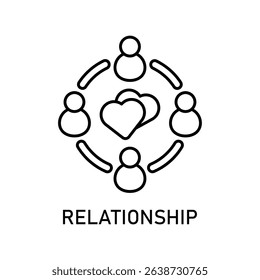 Icon a relationship, isolated against a clean background.