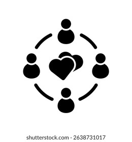 Icon a relationship, isolated against a clean background.