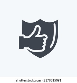 Icono Fiable. adecuado para el símbolo Feedback. Estilo de glifo. diseño simple editable. vector de plantilla de diseño. ilustración de símbolo simple