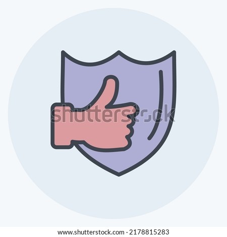 Icon Reliable. suitable for Feedback symbol. Color Mate Style. simple design editable. design template vector. simple symbol illustration