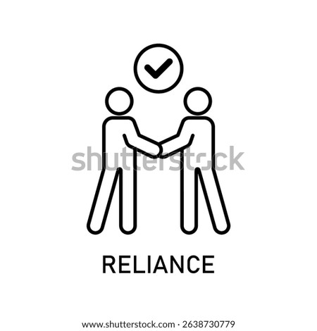 Icon a reliance, isolated against a clean background.