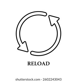 Icon a reload, isolated against a clean background.