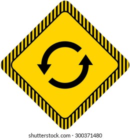 Icon of reload sign with arrow circle pictogram
