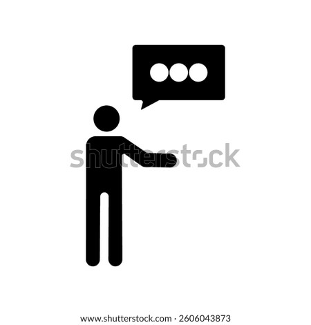 Icon a remark, isolated against a clean background.