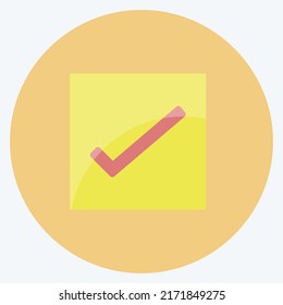 Icon Reminders. suitable for Mobile Apps symbol. flat style. simple design editable. design template vector. simple symbol illustration